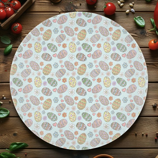 Whimsical Pastell Söt Påskägg Blommönster (Skapare uppladdad)