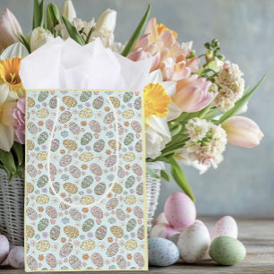 Whimsical Pastell Söt Påskägg Blommönster