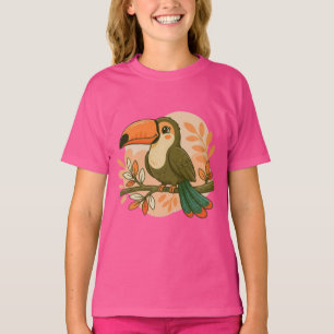 Whimsical Pastell Tukan T Shirt