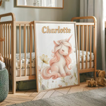 Whimsical pastellfärgad enhörning vildblomma