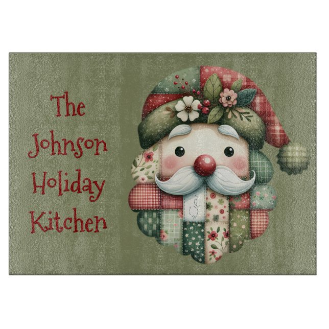 Whimsical Patchwork Santa Folk Christmas (Framsidan)