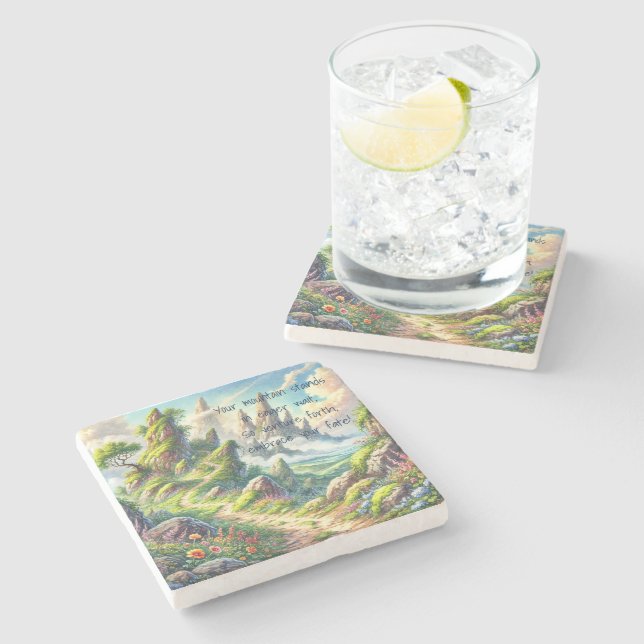 Whimsical Path & Quote Stenunderlägg (Sidan)