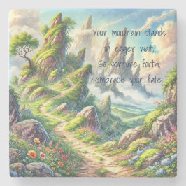 Whimsical Path & Quote Stenunderlägg