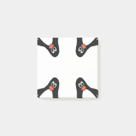 Whimsical Penguins i hörnnoterna Post-it Block