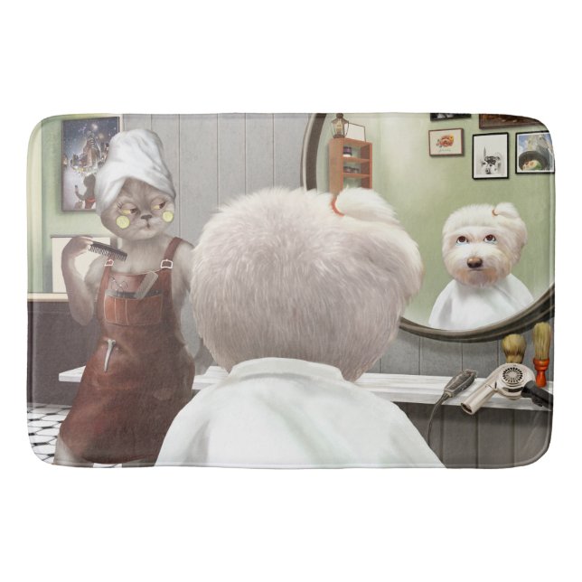 Whimsical Pet Barber Shop Badrumsmatta (Framsidan)