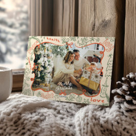 Whimsical Photo God jul Card Julkort