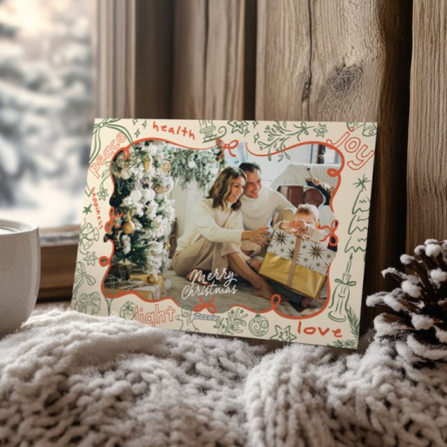 Whimsical Photo God jul Card Julkort (Skapare uppladdad)