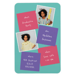 Whimsical Photo Studenten bjudande Lavender Magnet