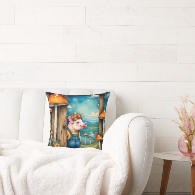 Whimsical Piglet Kudde (Soffa)