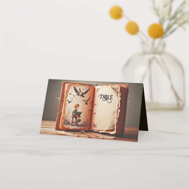 Whimsical Platskort Placeringskort (Framsida)