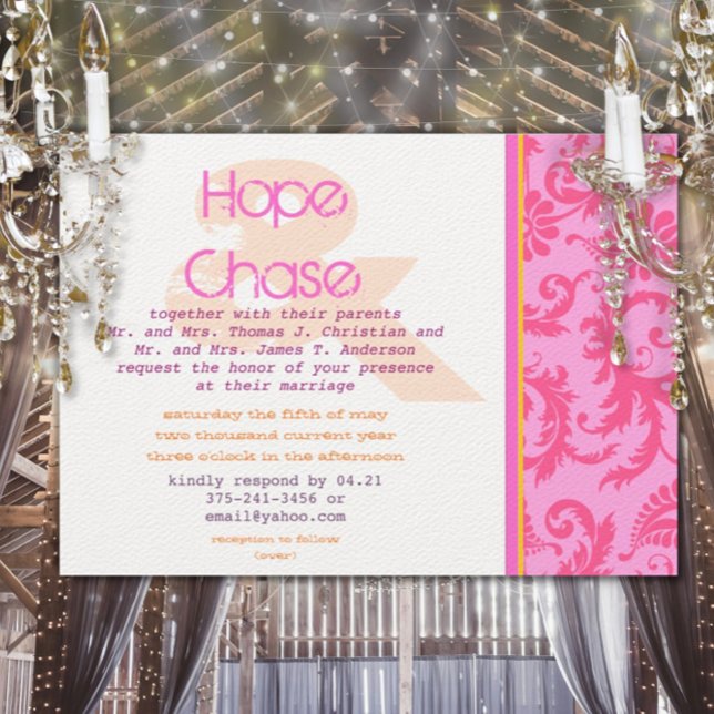 Whimsical Poster inbjudan till Stil Photo Wedding (Skapare uppladdad)