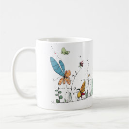 Whimsical present med insekter, present med insekt kaffemugg