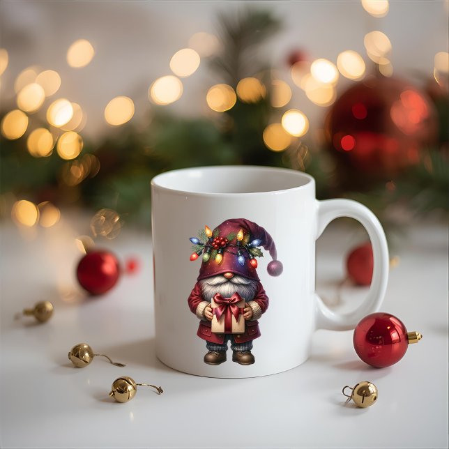 Whimsical presentgiving julgnom kaffemugg (Skapare uppladdad)