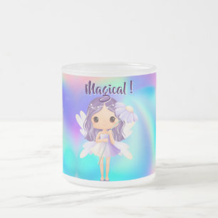 Whimsical Princess Älva Födelsedag Frostad Glasmugg