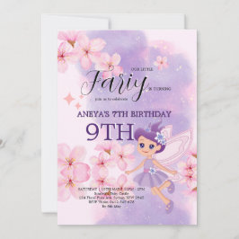 Whimsical Princess Fairy Birthday Party Inbjudningar