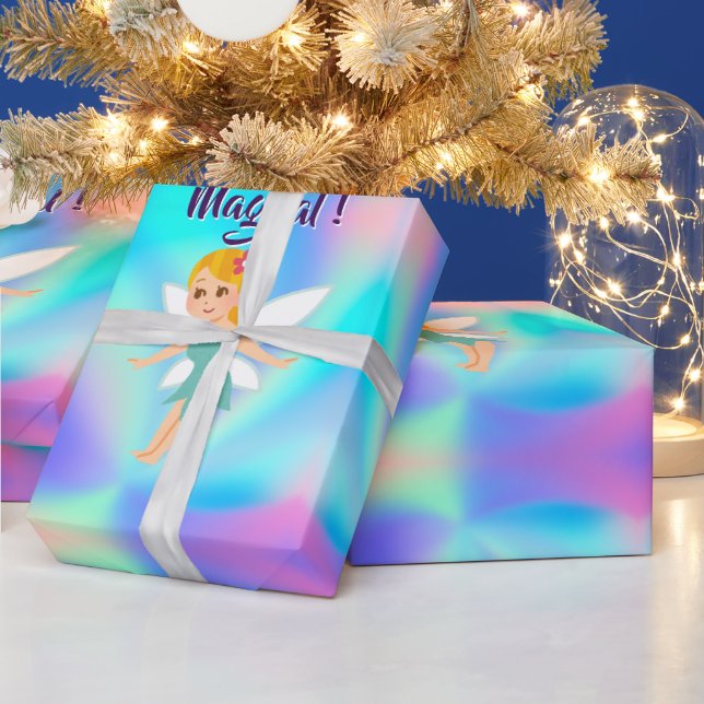 Whimsical Princess Fairy Birthday Presentpapper (Helgdagar)