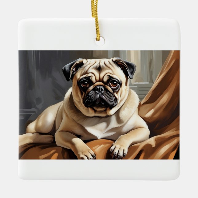 Whimsical Pug Ornament (Framsida)