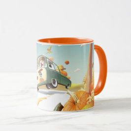 Whimsical Pumpkin Ride Mugg