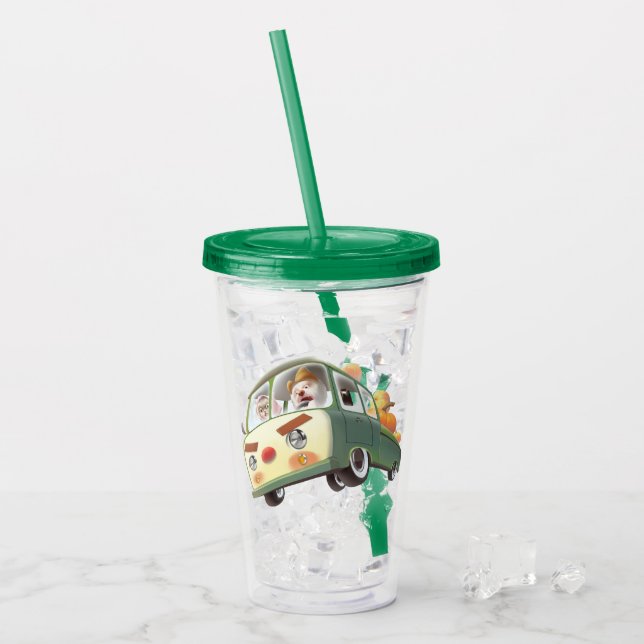 Whimsical Pumpkin Ride Take Away Mugg (Framsida Ice)