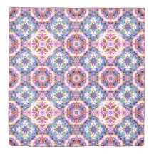 Whimsical Purple Blue Pink Colorful Pattern