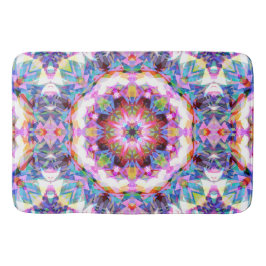Whimsical Purple Blue Pink Colorful Pattern Badrumsmatta