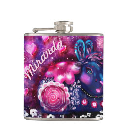 Whimsical Rabbit 'Glamor Bunny' Rosa Lila Fickplunta