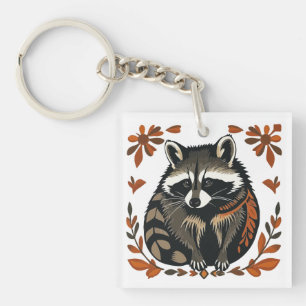 Whimsical Raccoon Woodland Animal Folk eller Triba