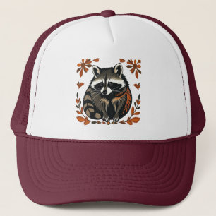 Whimsical Raccoon Woodland Animal Folk eller Triba Keps