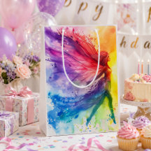 Whimsical Rainbow Älva - Förtrollad Cottagecore