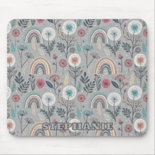 Whimsical Rainbow och Botanical Musmatta