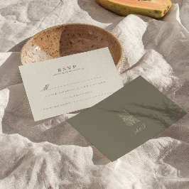 Whimsical Rand Grönt Bröllop OSA Card