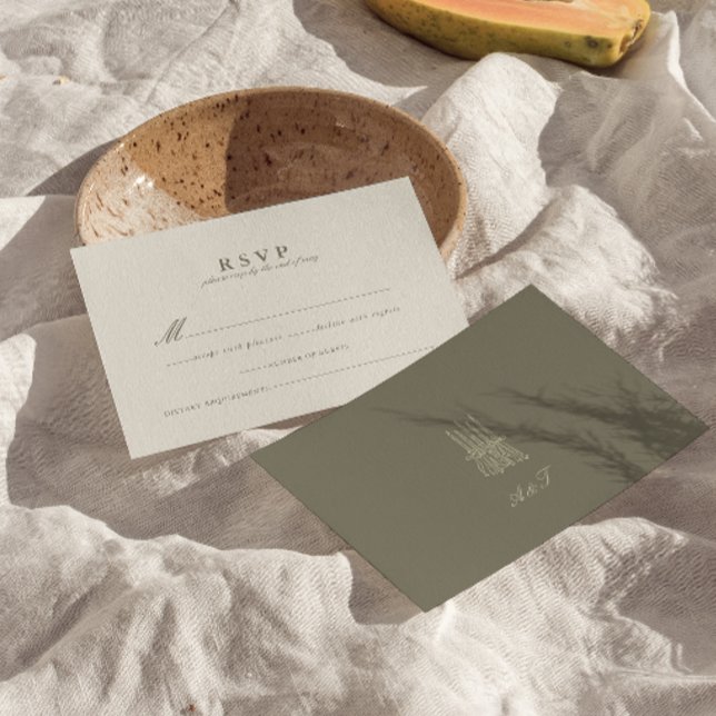 Whimsical Rand Grönt Bröllop OSA Card (Skapare uppladdad)