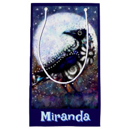 Whimsical Raven Moon Floral Personalized