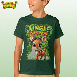 Whimsical Reindeer Wildlife Hjort Character Doe 🦌 T Shirt