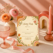 Whimsical Retro Blommig Bröllop