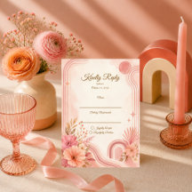 Whimsical Retro Blommig Bröllop