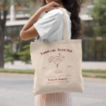 Whimsical Retro Doodle | Bachelorette Helg Tygkasse<br><div class="desc">Med illustrationer av trendigets konturteckningar med snabba, moderna typsnitt. Tack för att ni står vid er sida med det här unika tote bags. Perfektens väskor till helg party! Vårt tote bags är perfektens väg för er besättning att få all uppmärksamhet överallt ni och era gals iväg! Kan anpassas för brudtärnor,...</div>