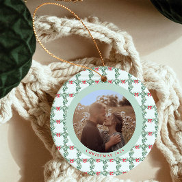 Whimsical Retro | Jul Mönster och foto Julgransprydnad Keramik