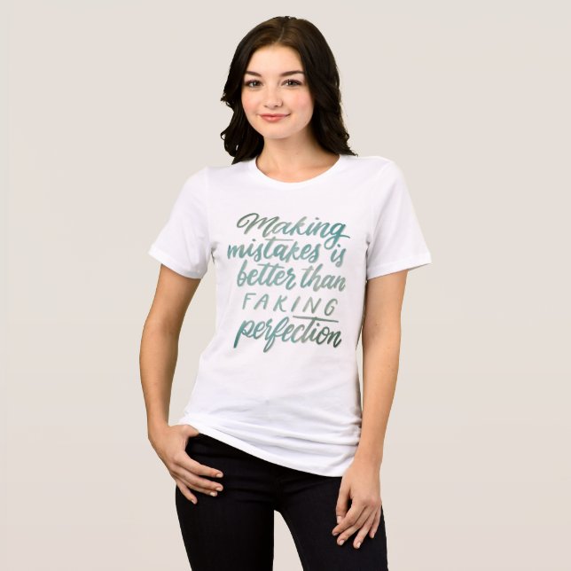 Whimsical Retro Life Quote Tri-Blend Shirt T (Framsida Full)