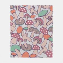 Whimsical Retro Svamp Botanisk Höst Mycelium