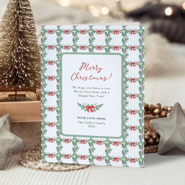 Whimsical Retro White | GOD JUL Helgkort (Skapare uppladdad)