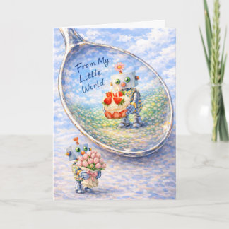 Whimsical Robot Birthday Card Kort