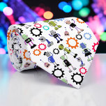 Whimsical Robots Fun Custom Necktie Tie Slips<br><div class="desc">Whimsical Fun Custom Necktie: A statement piece that adds a touch of retro fashion to any outfit. This eye-catching design is perfect for those who love pop culture and unique accessories. Ideal for expressing your personal style and making a memorable impression.</div>
