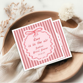 Whimsical röd glad Galentine's Day servett