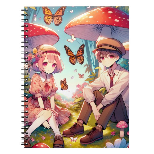 Whimsical Romantic Anime par Anteckningsbok (Framsidan)
