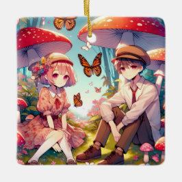 Whimsical Romantic Anime par Julgransprydnad Keramik