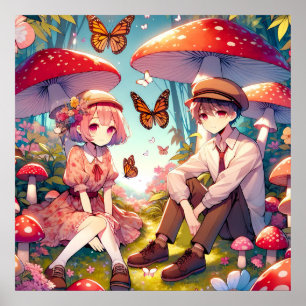 Whimsical Romantic Anime par Poster