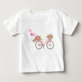 Whimsical Rosa Bicycle Tee