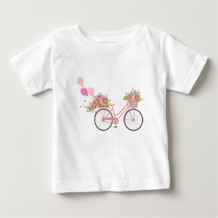 Whimsical Rosa Bicycle Tee
