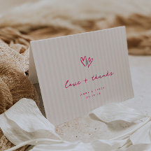 Whimsical Rosa Hearts Bröllop Photo